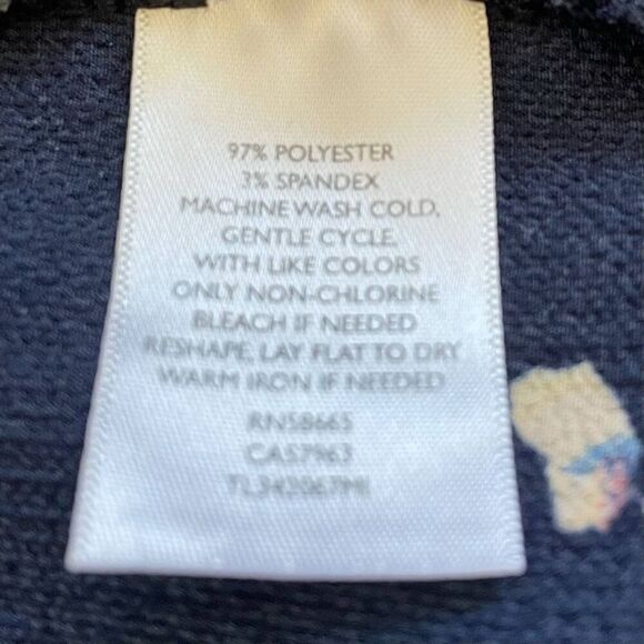 Leith Navy Floral Tank Dress Size Medium - Picture 7 of 10